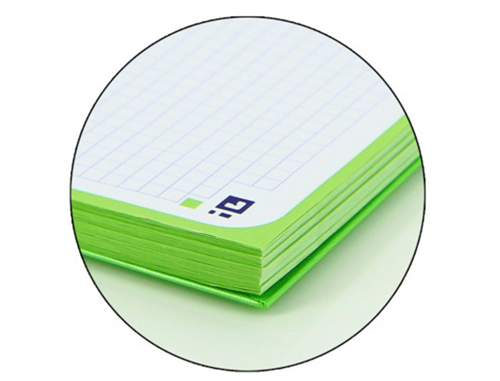 Recarga cor 1 oxford din a4+ 80 folhas 90 gr quadricula 5 mm 4 furos cor verde maca ( Imagem 4 de 6 ) - Preview