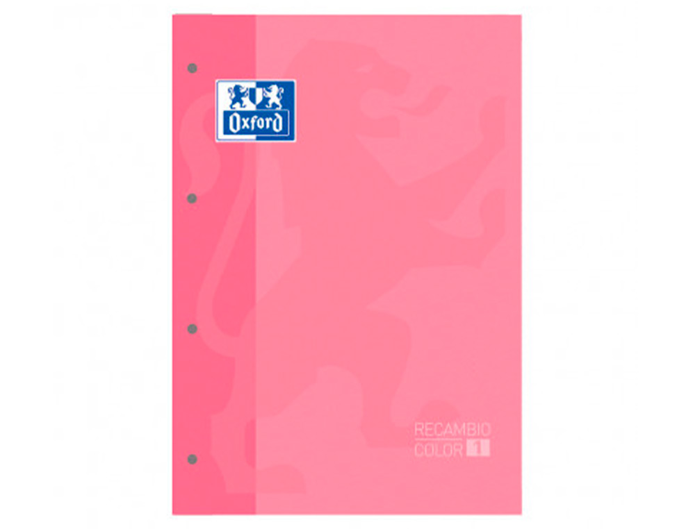 Recarga cor 1 oxford din a4+ 80 folhas 90 gr quadricula 5 mm 4 furos cor rosa chiclet ( Imagem 2 de 6 ) - Preview