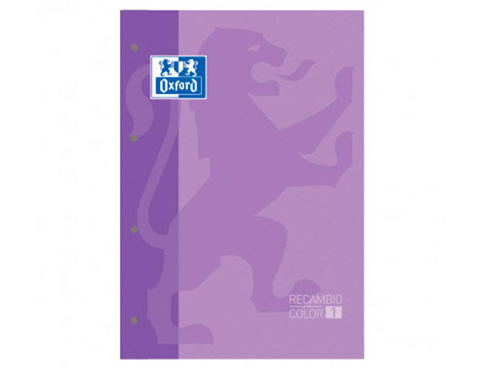 Recarga cor 1 oxford din a4+ 80 folhas 90 gr quadricula 5 mm 4 furos cor lilas ( Imagem 2 de 6 ) - Preview