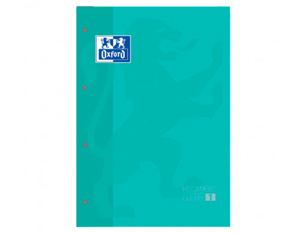 Recarga cor 1 oxford din a4+ 80 folhas 90 gr quadricula 5 mm 4 furos cor ice mint ( Imagem 2 de 6 ) - Preview