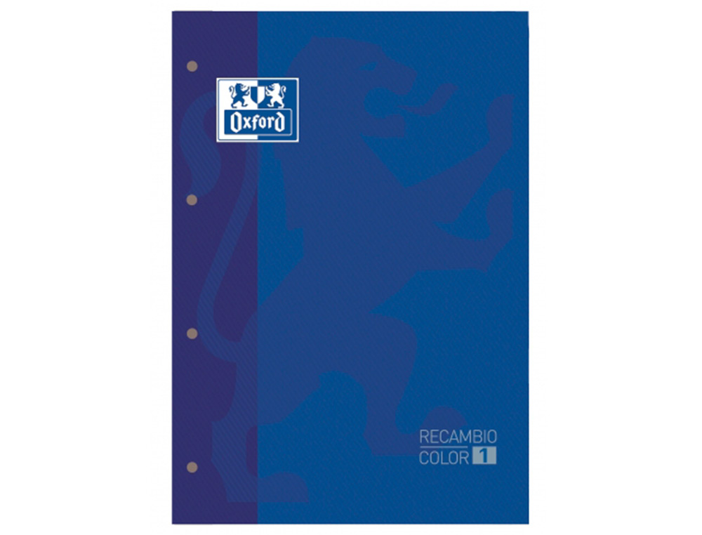 Recarga cor 1 oxford din a4+ 80 folhas 90 gr quadricula 5 mm 4 furos cor azul escuro ( Imagem 2 de 6 ) - Preview