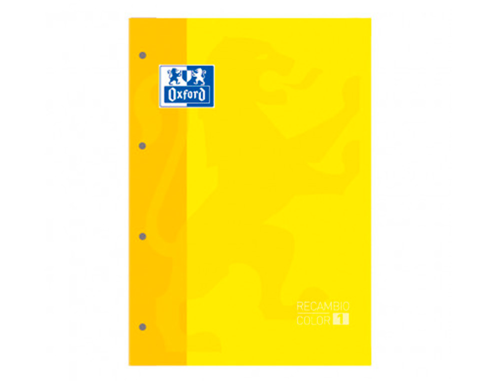 Recarga cor 1 oxford din a4+ 80 folhas 90 gr quadricula 5 mm 4 furos cor amarelo ( Imagem 2 de 6 ) - Preview