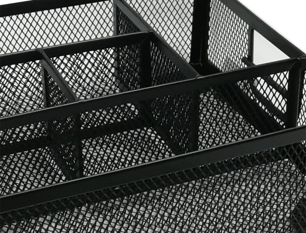 Organizador de Secretária Q-Connect Bandeja Metálica Turquesa com 6 Departamentos 235x183x65 mm ( Imagem 4 de 6 ) - Preview