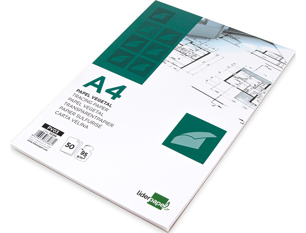 Bloco Colado Papel Vegetal A4 50 Folhas ( Imagem 3 de 6 ) - Preview