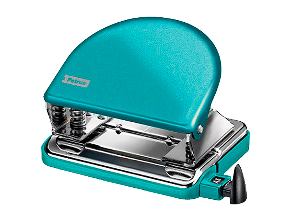 Furador petrus 52 wow turquesa metalizado capacidade 20 folhas em blister ( Imagem 2 de 7 ) - Preview