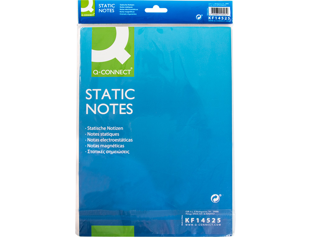 Bloco de notas magneticas q-connect 210x297 mm 100 folhas 5 cores fluorescentes ( Imagem 3 de 7 ) - Preview