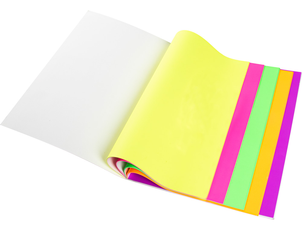Bloco de notas magneticas q-connect 210x297 mm 100 folhas 5 cores fluorescentes ( Imagem 5 de 7 ) - Preview