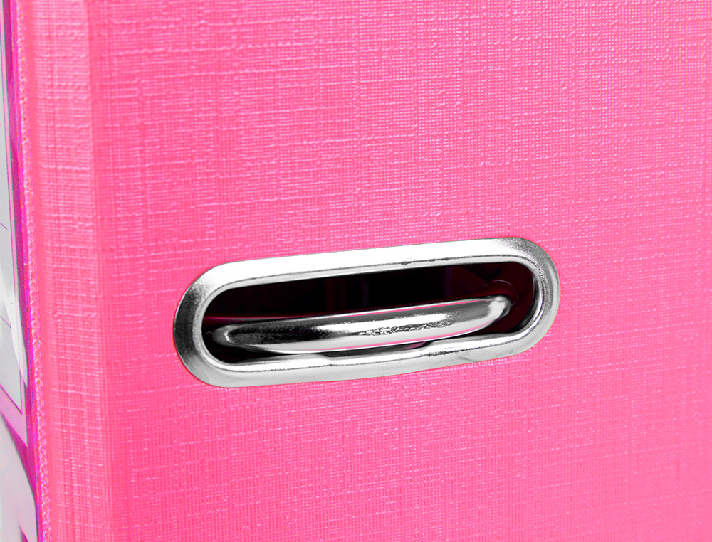 Pasta de arquivo de alavanca liderpapel documenta pvc folio lombada 75 mm rosa ( Imagem 4 de 16 ) - Preview