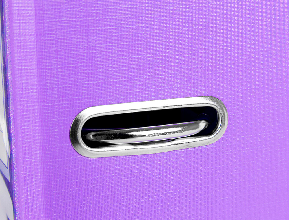 Pasta de arquivo de alavanca liderpapel documenta pvc folio lombada 75 mm lilas ( Imagem 4 de 15 ) - Preview