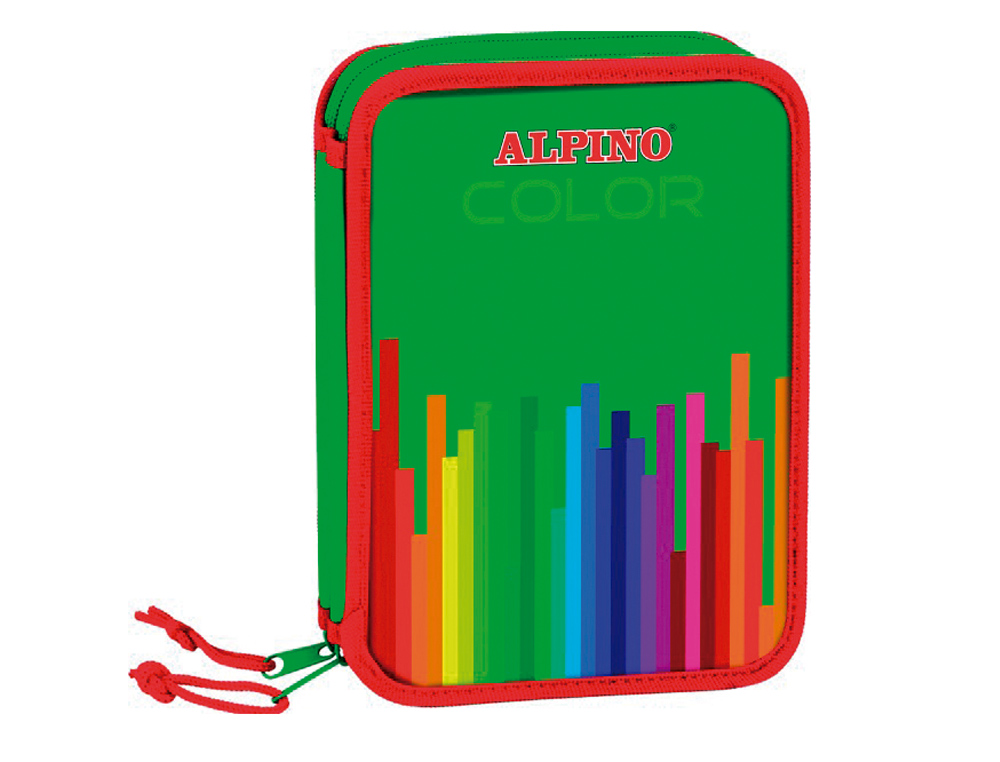 Plumier escolar alpino color pequeño doble cremallera ( Imagem 2 de 6 ) - Preview
