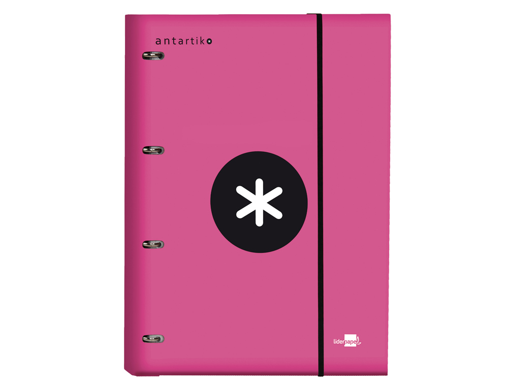 Pasta liderpapel com recarga antartik din a4 quadricula 5mm forrada 4 aneis 25mm cor rosa ( Imagem 4 de 18 ) - Preview