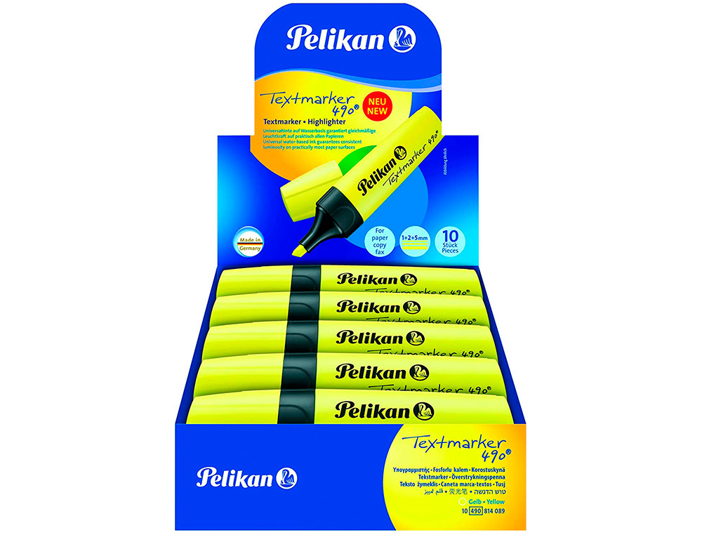 Marcador fluorescente pelikan textmarker 490 amarelo ( Imagem 4 de 5 ) - Preview