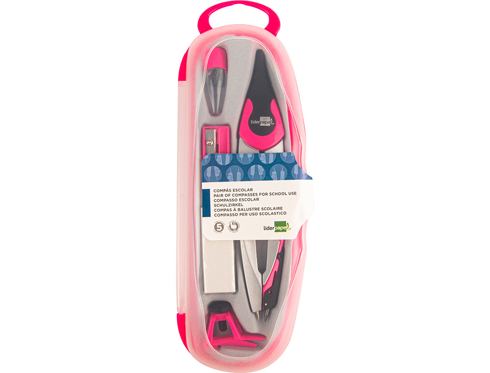 Compasso liderpapel articulado adaptador universal minas afia minas e borracha cores sortidas (12 unidades) ( Imagem 3 de 8 ) - Preview