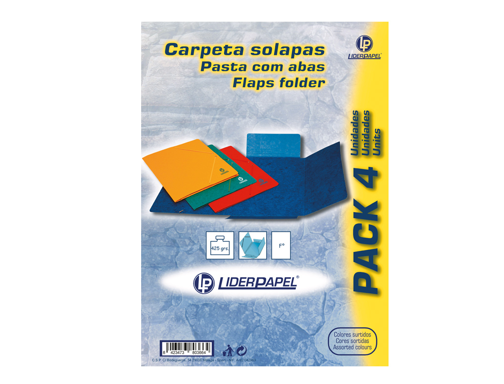 Pasta de elasticos liderpapel folio cores sortidas ( Imagem 2 de 2 ) - Preview