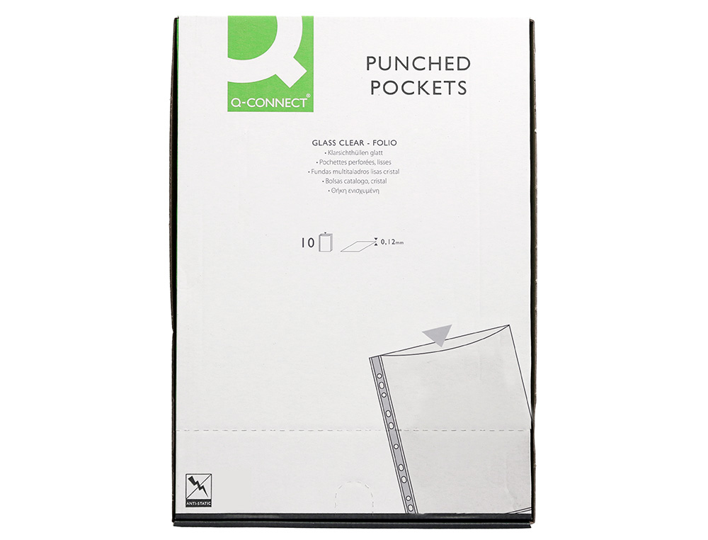 Bolsa catalogo q-connect folio 120 microns cristal bolsa de 10 unidades ( Imagem 5 de 6 ) - Preview