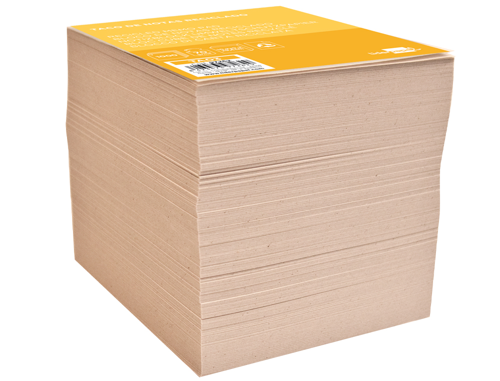 Bloco notas liderpapel reciclado 70 gr 92x102 sem cola 1000 folhas ( Imagem 2 de 2 ) - Preview