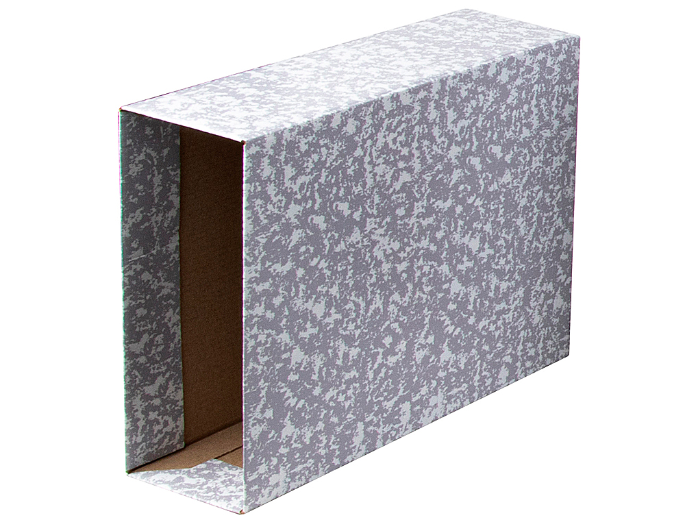 Caixa para pasta de arquivo liderpapel classic red quarto ao baixo marmoreada cinza ( Imagem 4 de 6 ) - Preview