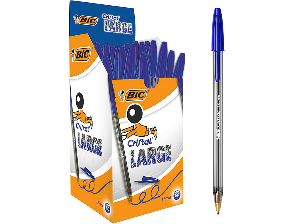 Esferografica bic cristal x-large tinta azul 1,6 mm (50 unidades) ( Imagem 3 de 7 ) - Preview