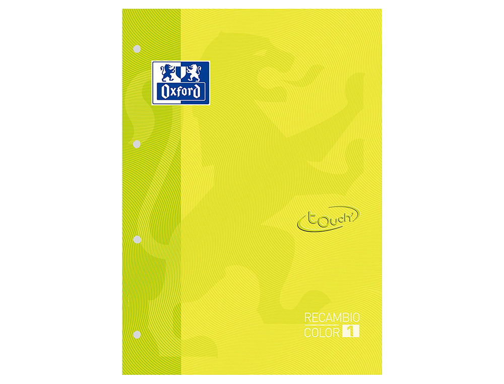 Recarga color 1 oxford din a4+ 80 folhas 90 gr quadricula 5 mm capa suave 4 furos lima touch (5 unidades) ( Imagem 2 de 7 ) - Preview