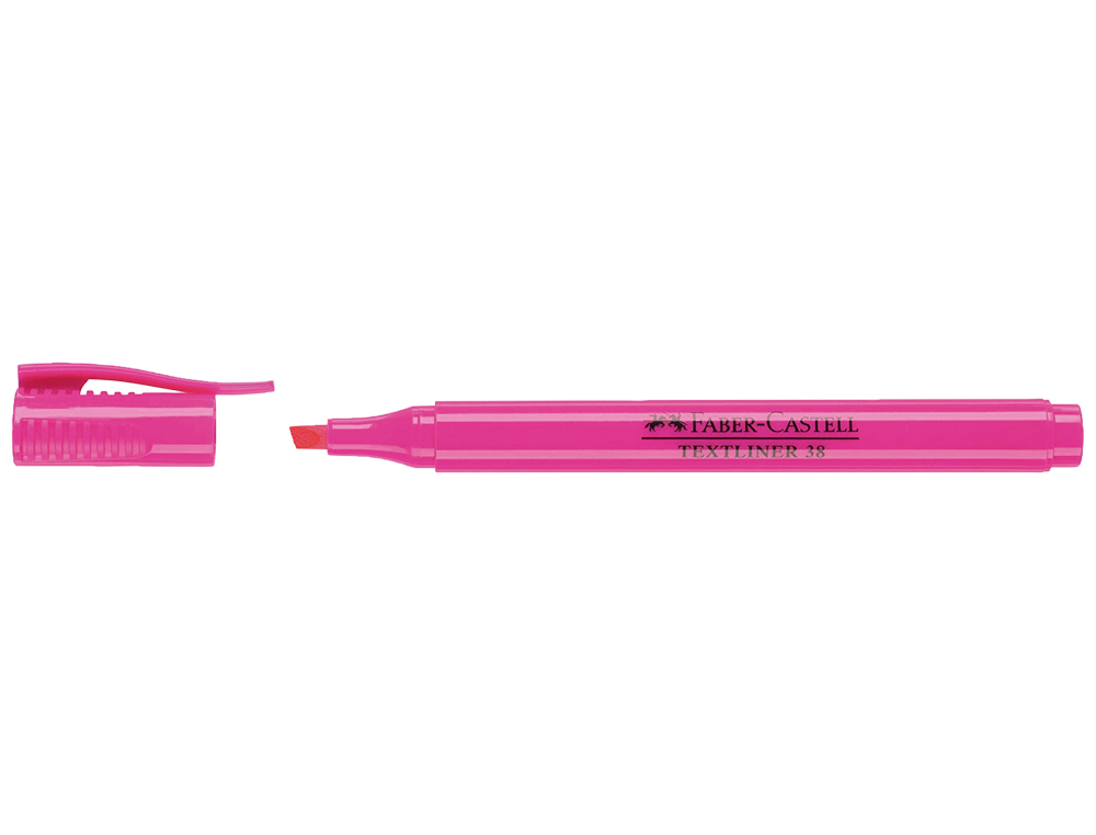 Marcador faber fluorescente textliner 38 rosa (10 unidades) ( Imagem 2 de 5 ) - Preview