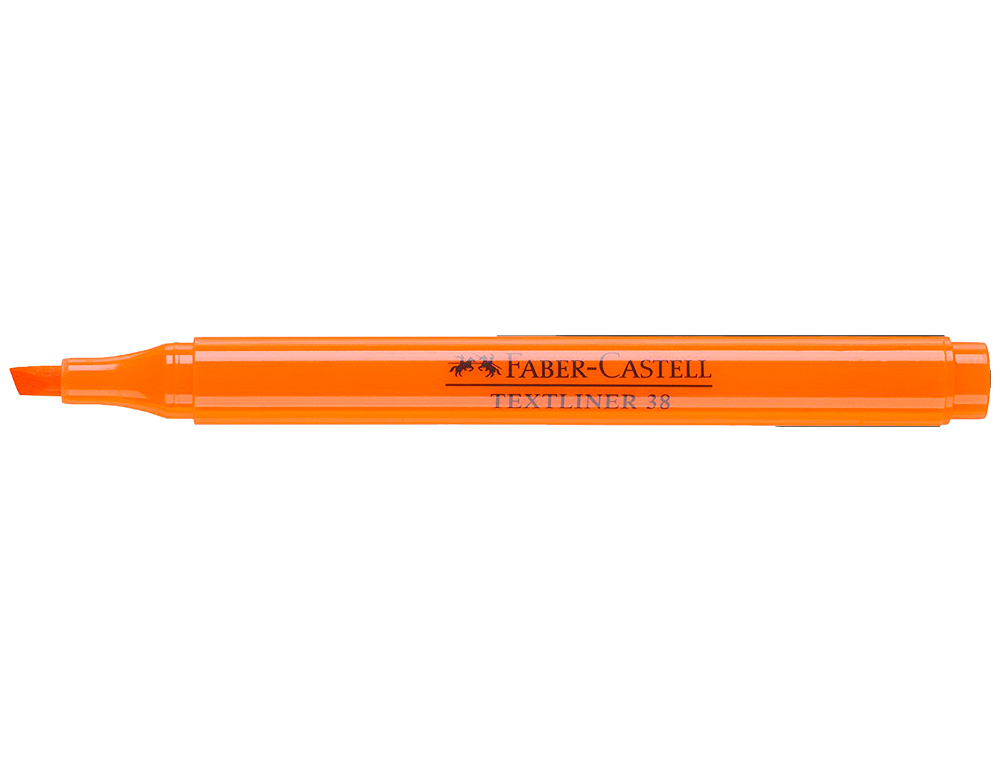 Marcador faber fluorescente textliner 38 laranja (10 unidades) ( Imagem 2 de 5 ) - Preview