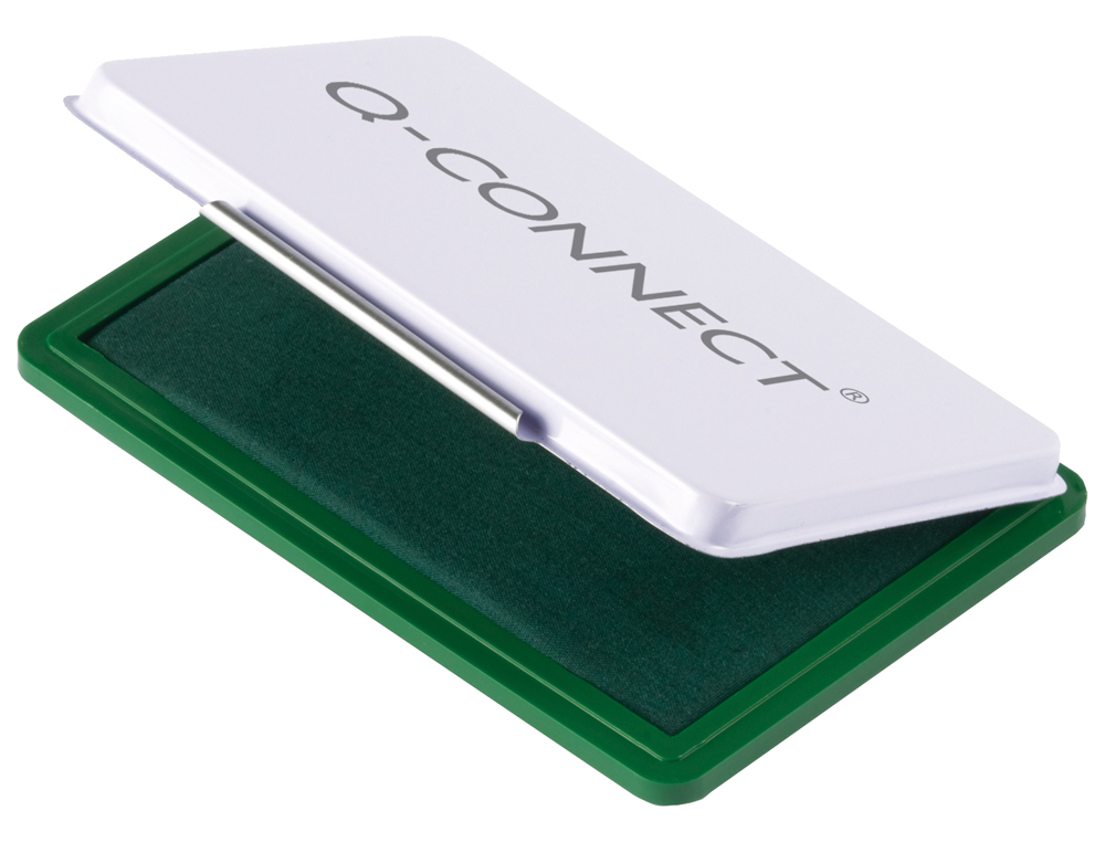 Almofada para carimbo q-connect 126x81 mm verde ( Imagem 2 de 2 ) - Preview