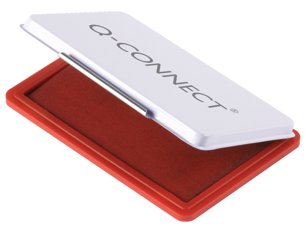 Almofada para carimbo q-connect 90x55 mm vermelho ( Imagem 2 de 2 ) - Preview
