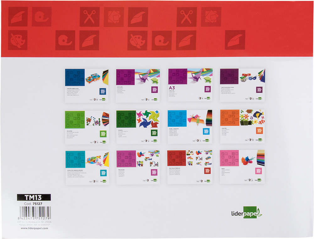 Bloco trabalhos manuais liderpapel papel metalizado 240x315 mm 10 folhas cores sortidas ( Imagem 3 de 7 ) - Preview