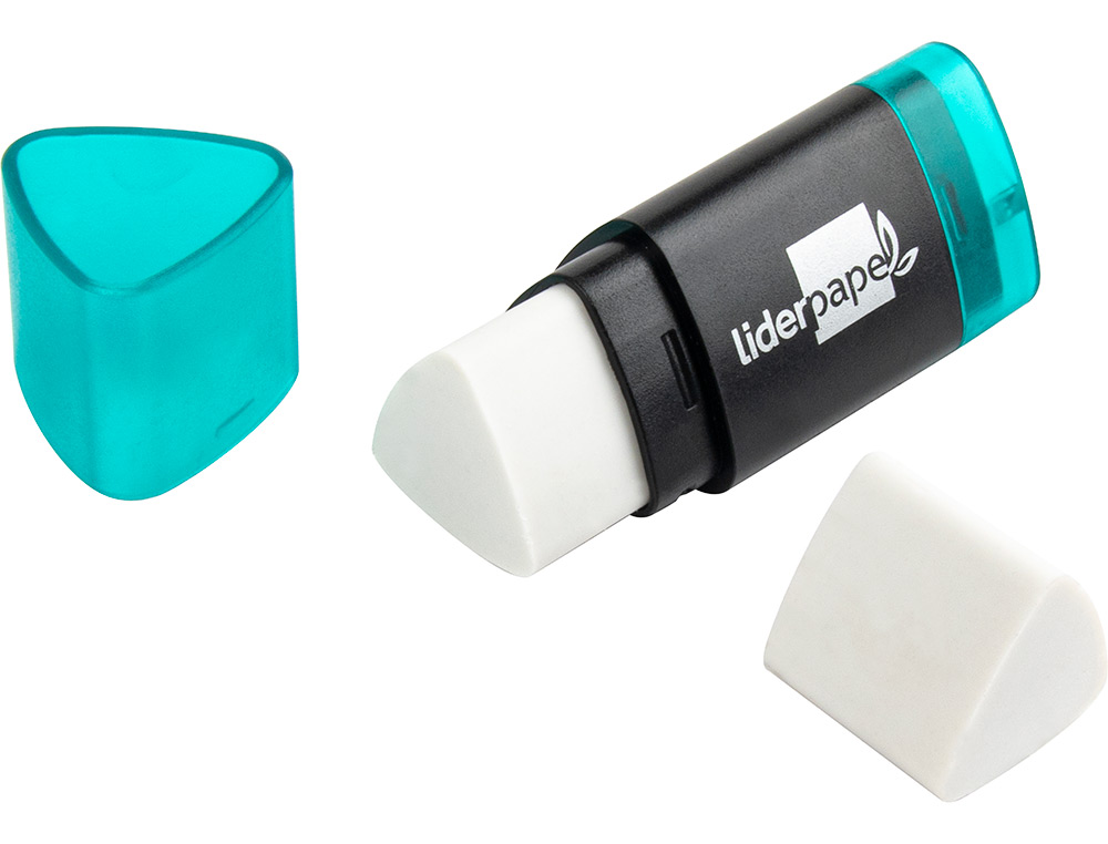 Recarga borracha liderpapel triangular com apara lapis blister de 2 unidades ( Imagem 5 de 6 ) - Preview