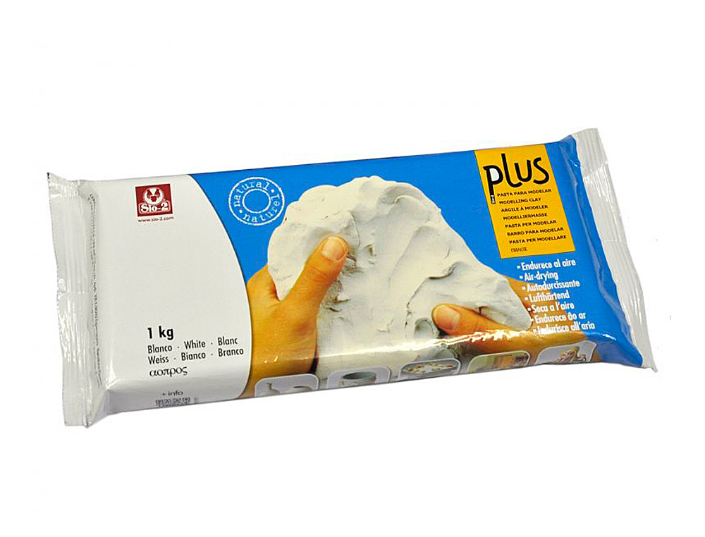 Argila sio-2 plus que endurece ao ar branco pack de 1 kg ( Imagem 2 de 2 ) - Preview