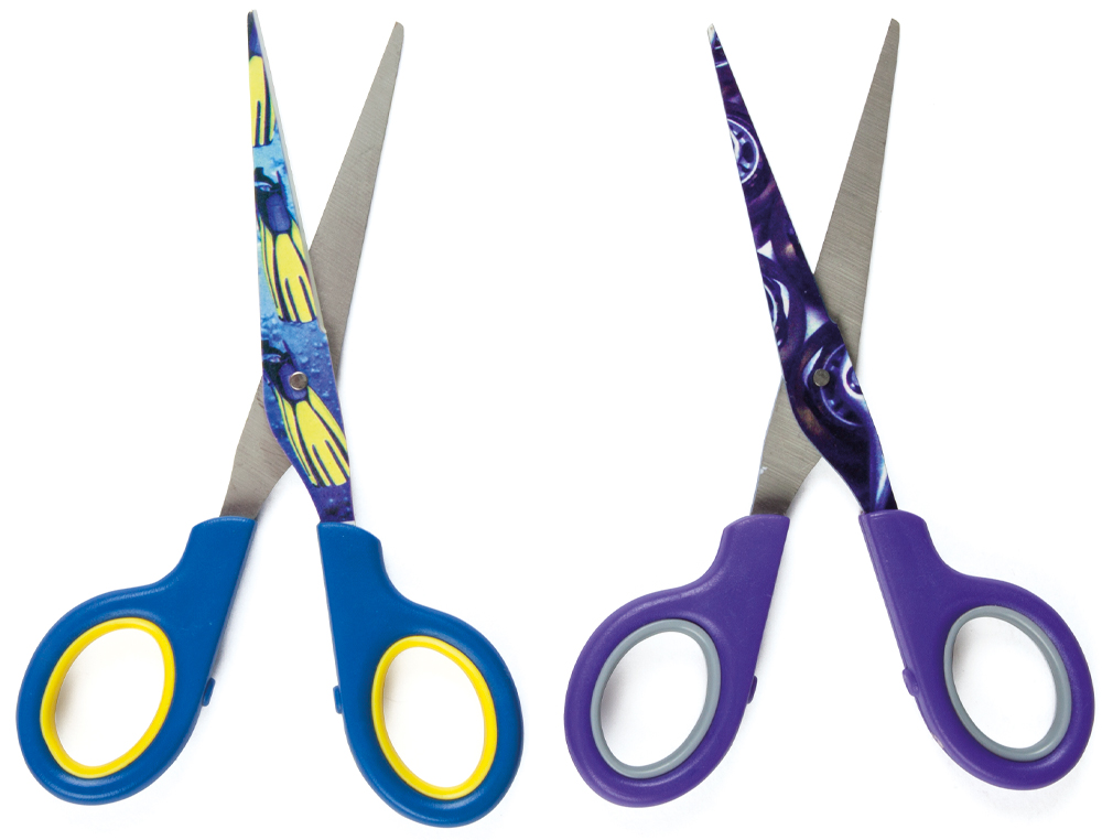 Tesoura escolar liderpapel x-games 16 cm unidade (24 unidades) ( Imagem 5 de 15 ) - Preview