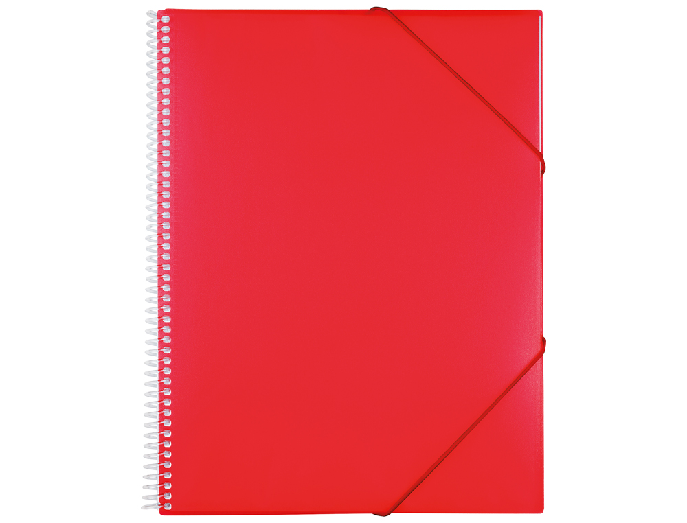Capa catalogo liderpapel com espiral 20 bolsas polipropileno din a5 vermelha ( Imagem 5 de 18 ) - Preview