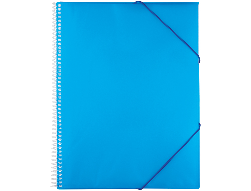 Capa catalogo liderpapel com espiral 20 bolsas polipropileno din a5 azul ( Imagem 5 de 19 ) - Preview