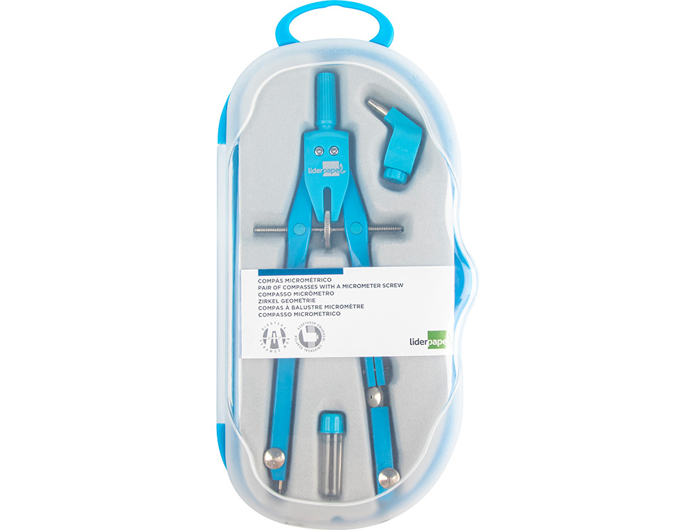 Compasso liderpapel micrometrico com adaptador cor ( Imagem 3 de 8 ) - Preview