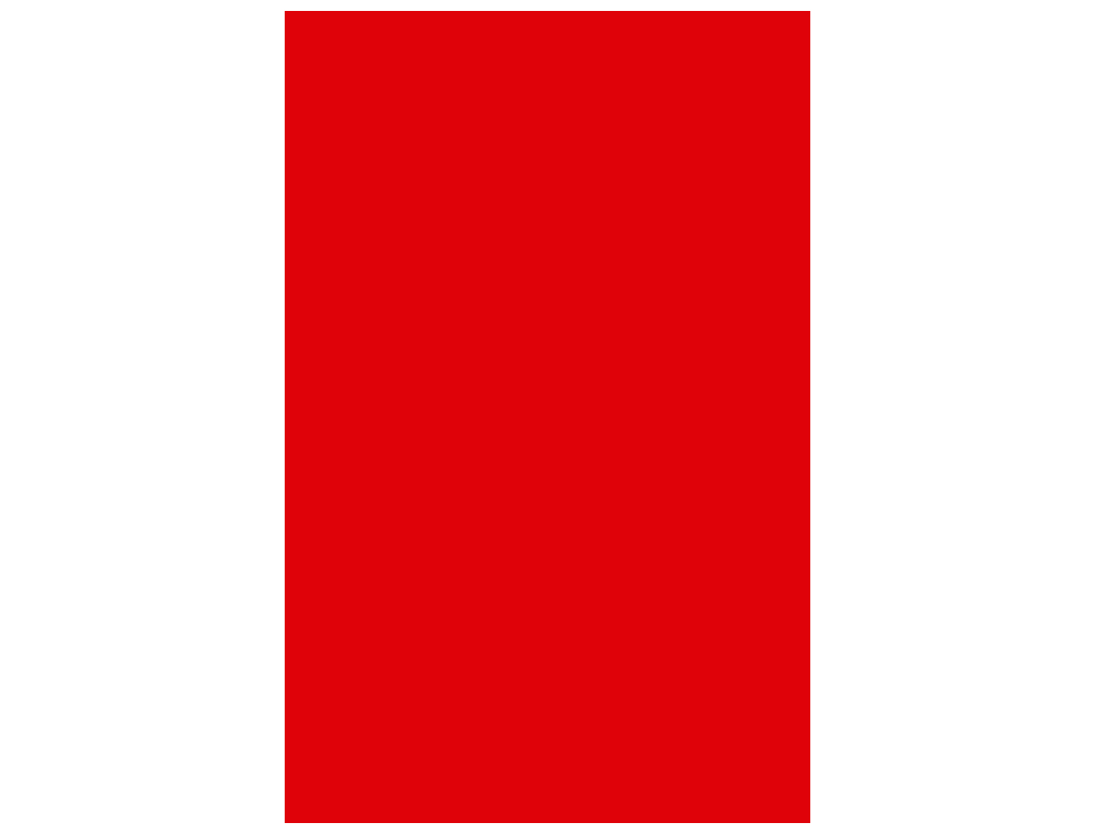 Pack 50 Folhas Cartolina Iris 185/A4 Vermelho ( Imagem 2 de 2 ) - Preview