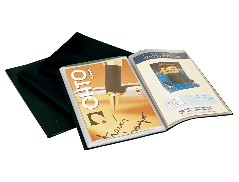 Capa catalogo liderpapel com espiral 50 bolsas polipropileno folio preto ( Imagem 4 de 10 ) - Preview