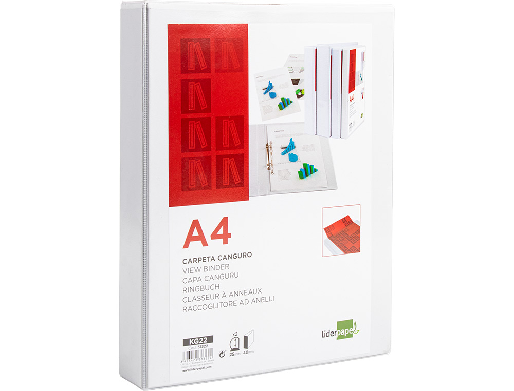 LIDERPAPEL - PASTA 2 ARG. A4 DE 25mm - KG22 ( Imagem 3 de 13 ) - Preview