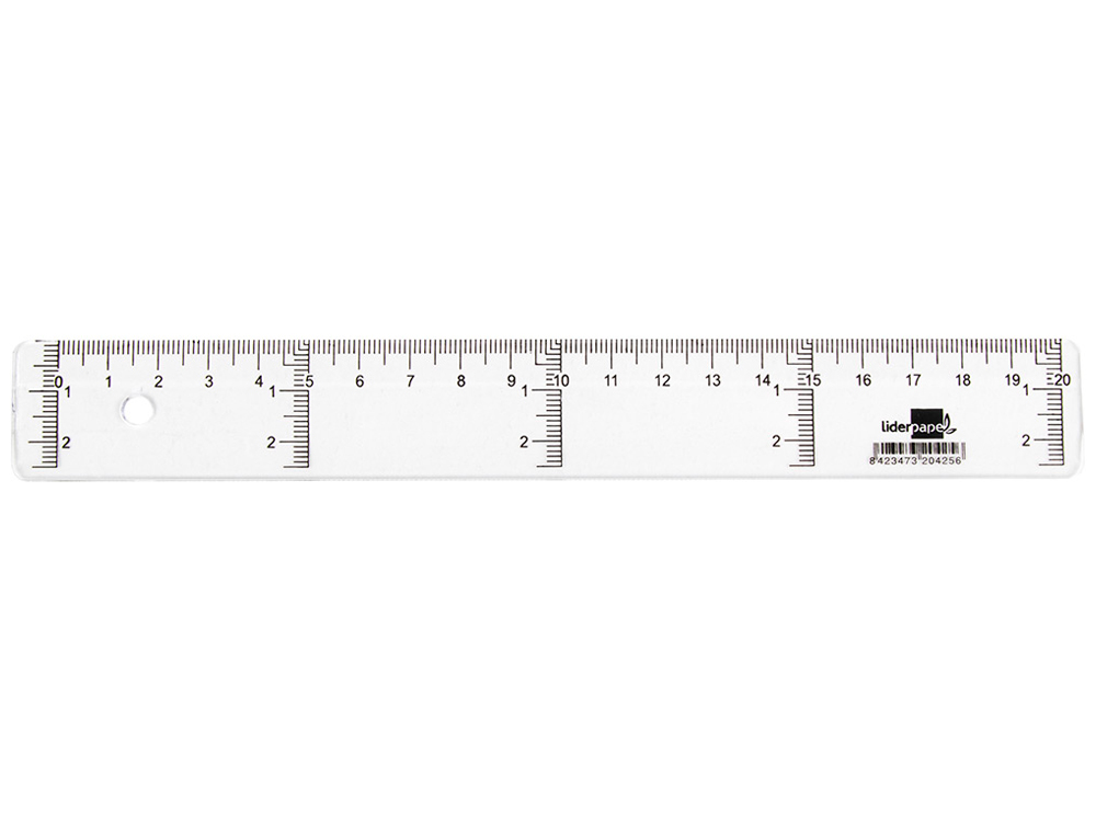 LIDERPAPEL - REG. PLASTICO 20cm ( Imagem 2 de 6 ) - Preview