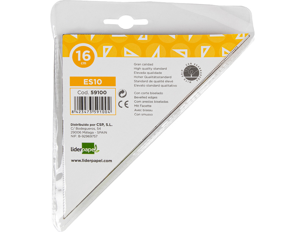 Aristo Liderpapel Geometria -16 cm Plástico Cristal Com Pega Fixa ( Imagem 3 de 7 ) - Preview