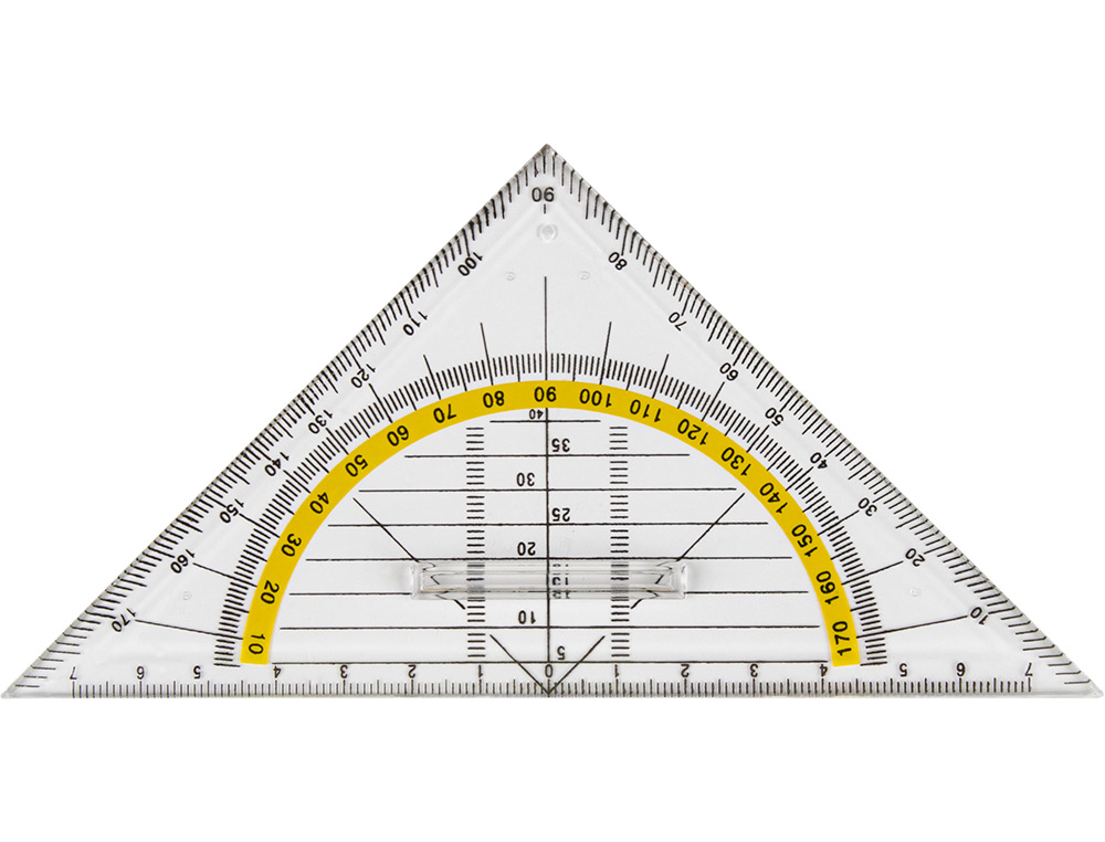 Aristo Liderpapel Geometria -16 cm Plástico Cristal Com Pega Fixa ( Imagem 5 de 7 ) - Preview