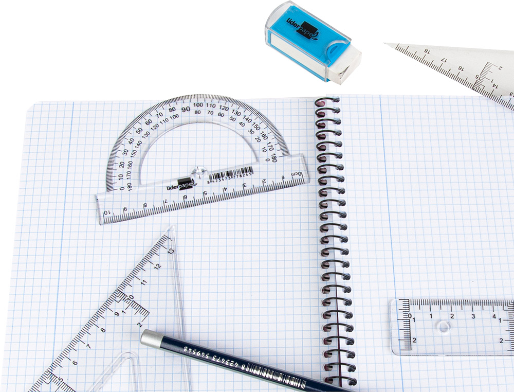 Transferidor liderpapel 10 cm plastico ( Imagem 4 de 5 ) - Preview