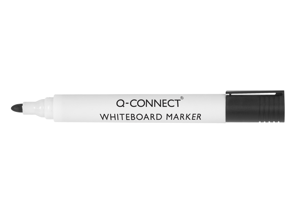 Marcador Preto Q-Connect para Quadro Branco Ponta Redonda 3.0mm ( Imagem 2 de 5 ) - Preview