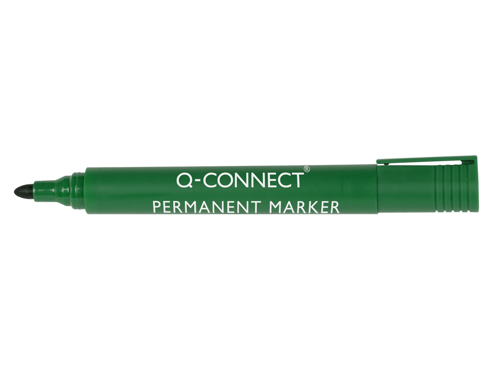 Marcador q-connect permanente verde ponta redonda 3.0 mm ( Imagem 2 de 2 ) - Preview