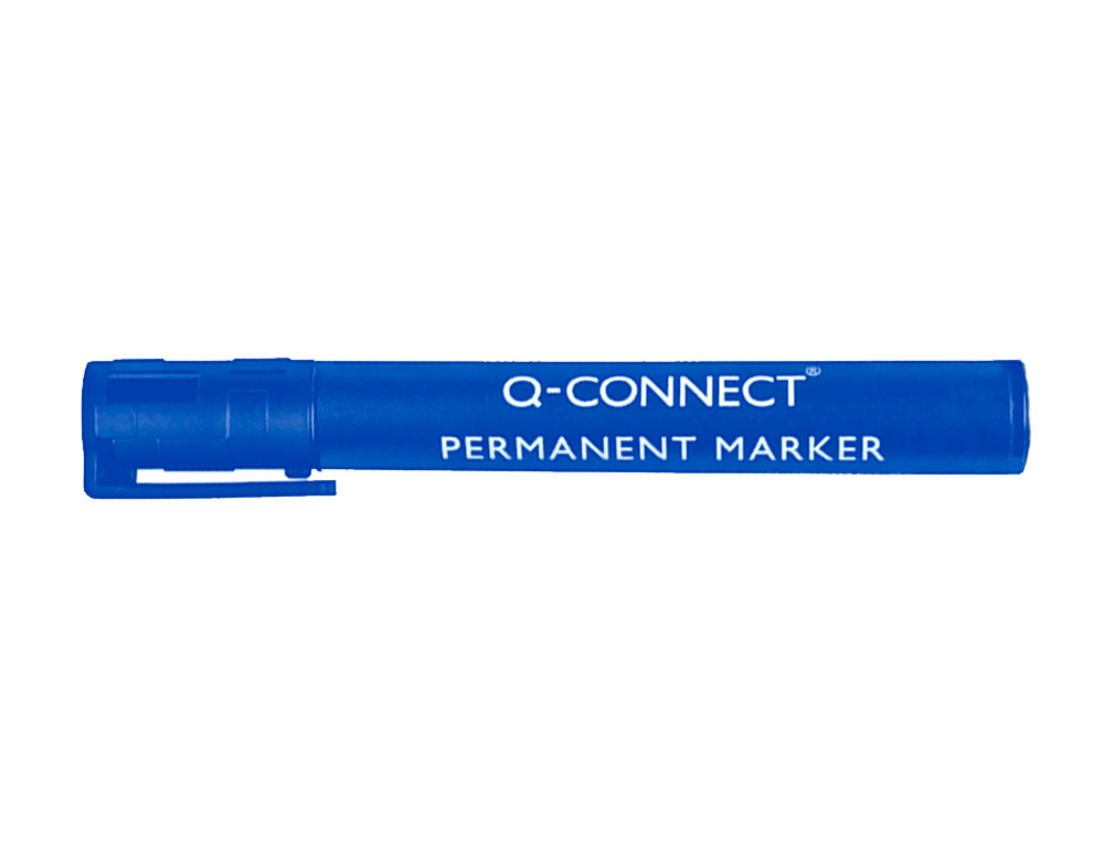 Marcador q-connect permanente azul ponta redonda 3.0 mm ( Imagem 4 de 6 ) - Preview