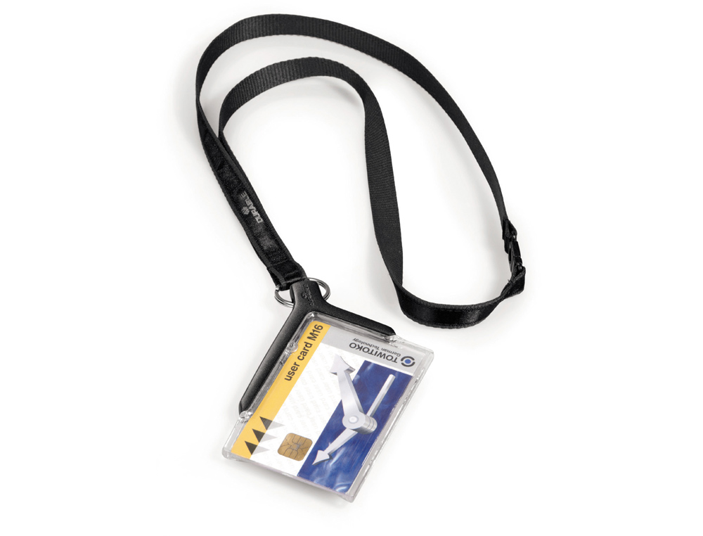 Identificador durable com cordao plano acrilico diagonal 54x85mm (10 unidades) ( Imagem 2 de 6 ) - Preview