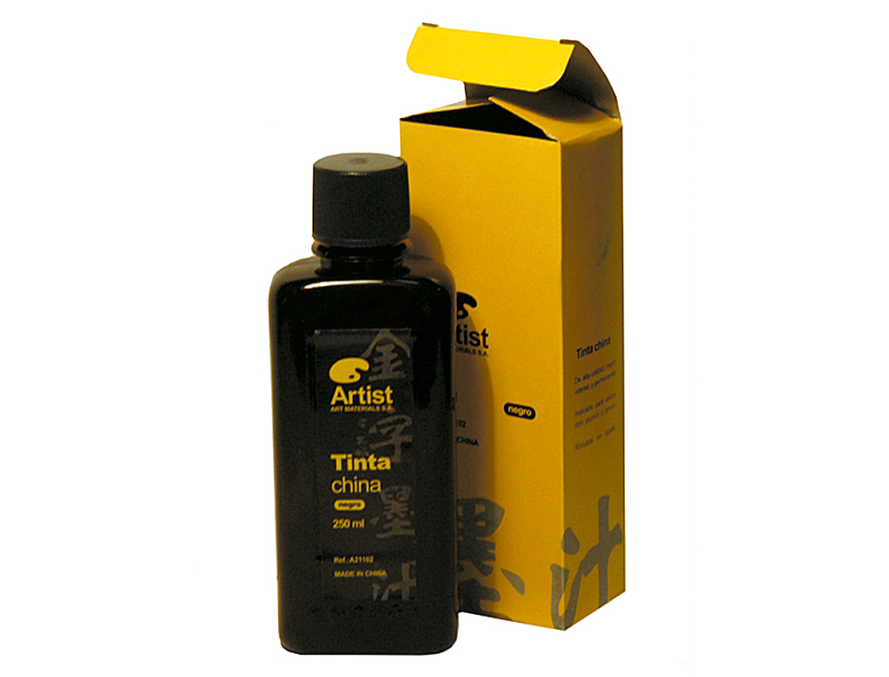 Tinta da china artist preta frasco 250 ml ( Imagem 2 de 2 ) - Preview