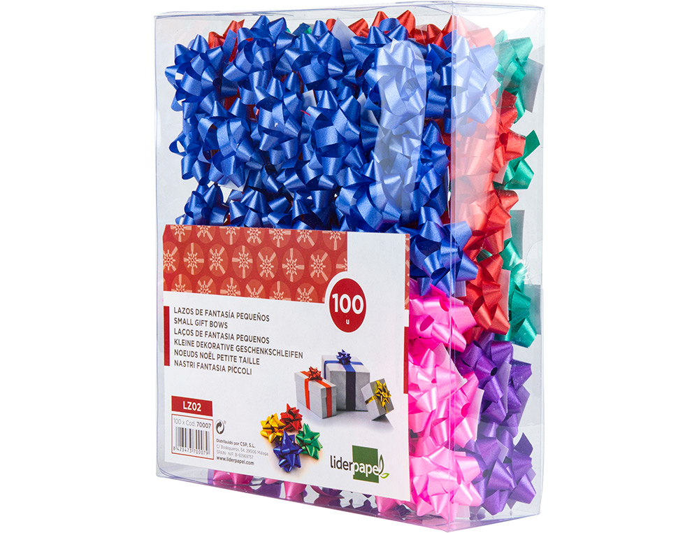 Lacos liderpapel fantasia pequenos cores pastel sortidos (100 unidades) ( Imagem 2 de 6 ) - Preview