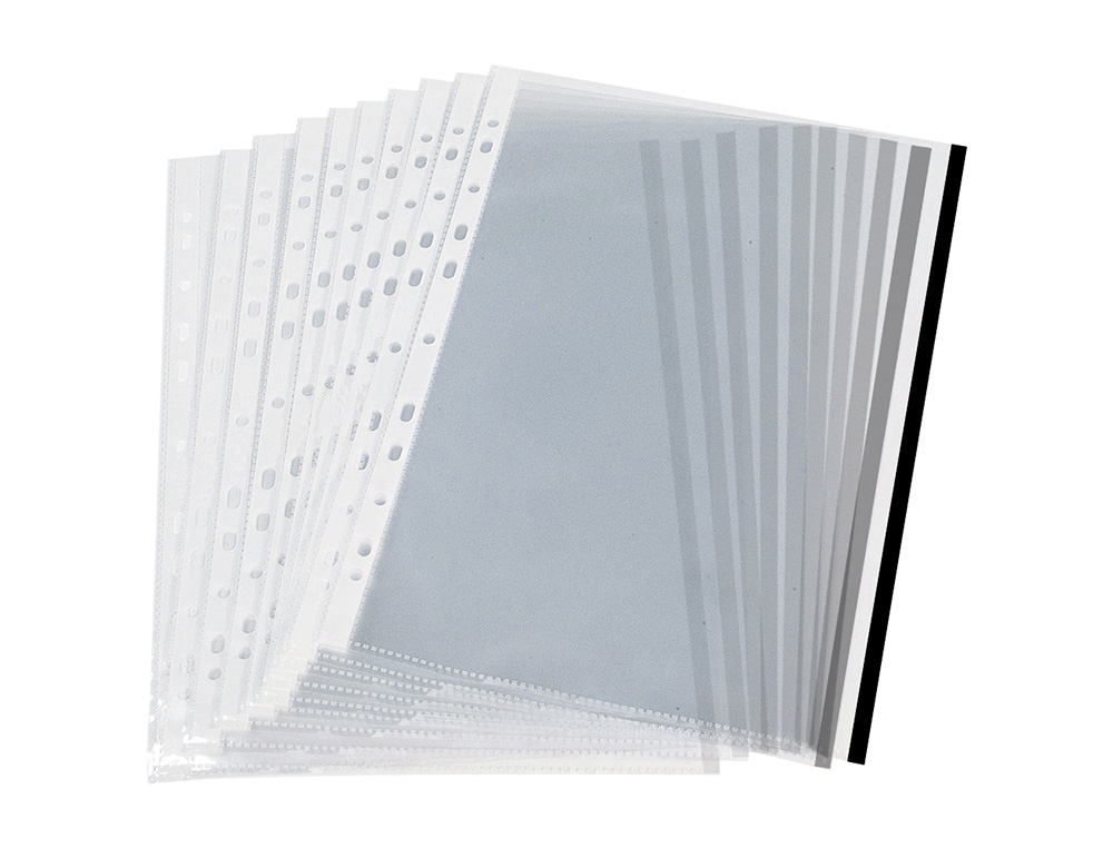 Bolsa catalogo q-connect din a4 70 microns pp cristal com borda preta bolsa de 10 unidades ( Imagem 3 de 4 ) - Preview