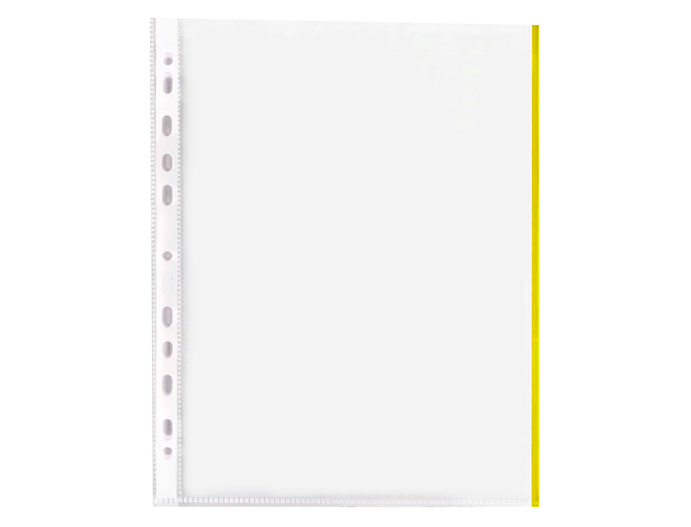 Bolsa catalogo q-connect din a4 70 microns pp cristal com borda amarelo bolsa de 10 unidades ( Imagem 2 de 4 ) - Preview