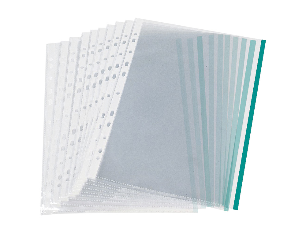 Bolsa catalogo q-connect din a4 70 microns pp cristal com borda verde bolsa de 10 unidades ( Imagem 3 de 4 ) - Preview